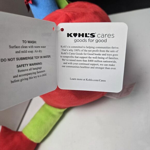 Kohls Cares Lowly Worm Apple Plush 12” Richard Scarry Busy World of Busytown NEW - Picture 14 of 14